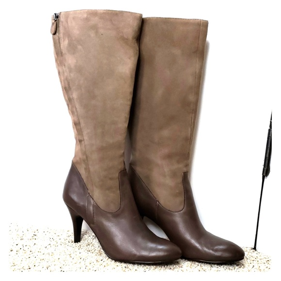Suade Knee High Boots - Picture 1 of 3